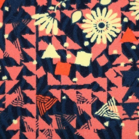 LuLaRoe Leggings Blue Pink Yellow Orange Floral One Size OS - Picture 11 of 11